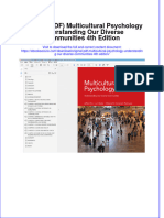 Original PDF Multicultural Psychology Understanding Our Diverse Communities 4th Edition PDF