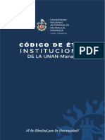 Unan Managua Codigo de Etica Institucional