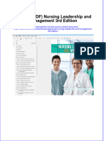 Original PDF Nursing Leadership and Management 3rd Edition PDF