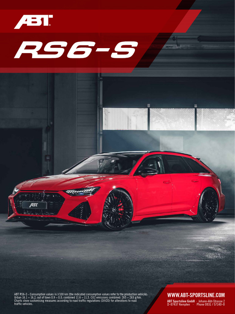 ABT Audi RS6 4K00 Avant 12-2019 853 | PDF | Car Manufacturers | Product ...