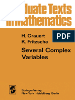 Several Complex Variables - H. Grauert & K. Fritzsche