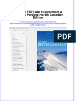 Original PDF Our Environment A Canadian Perspective 5th Canadian Edition PDF