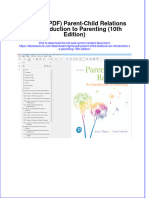Original PDF Parent Child Relations An Introduction To Parenting 10th Edition PDF