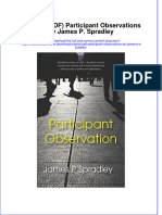 Original PDF Participant Observations by James P Spradley PDF