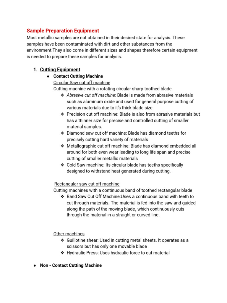 Laboratory Equipments PDF Mill (Grinding) Microscopy