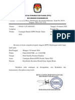 Undangan Bimtek KPPS SUKABANGUN