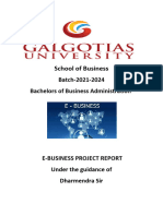 E - BUSINESS Project 2023