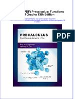 Original PDF Precalculus Functions and Graphs 13th Edition PDF