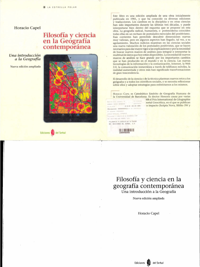 Filosofía y Ciencia en La Geografía Contemporánea - Horacio Capel | PDF