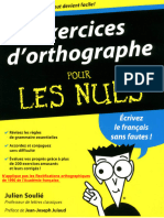 Julien Soulié - Exercices D'orthographe Pour Les Nuls - First (2013)