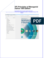 Original PDF Principles of Managerial Finance 15th Edition PDF