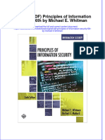 Original PDF Principles of Information Security 6th by Michael e Whitman PDF