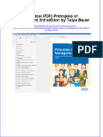 Original PDF Principles of Management 3rd Edition by Talya Bauer PDF