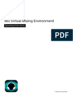 360 Virtual Mixing Environment: Operating Instructions