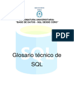 SQL - Glosario Técnico