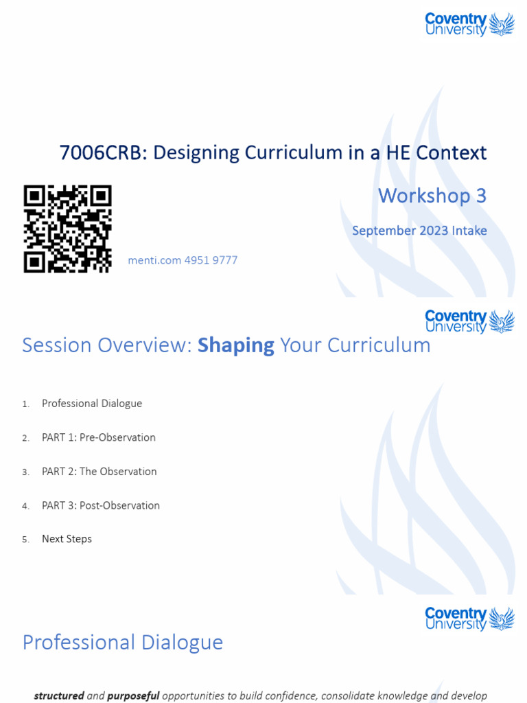 7006CRB Workshop 3 Presentation | PDF | Learning | Expert