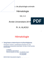 Cours Hématologie S4 PR Alaoui