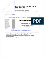 Nissan Forklift J02uc Series Parts Catalog Cf390 Ubook