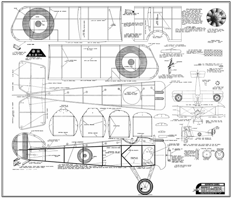 Comet Sopwith Camel Kit10a-123 36in Full Size | PDF