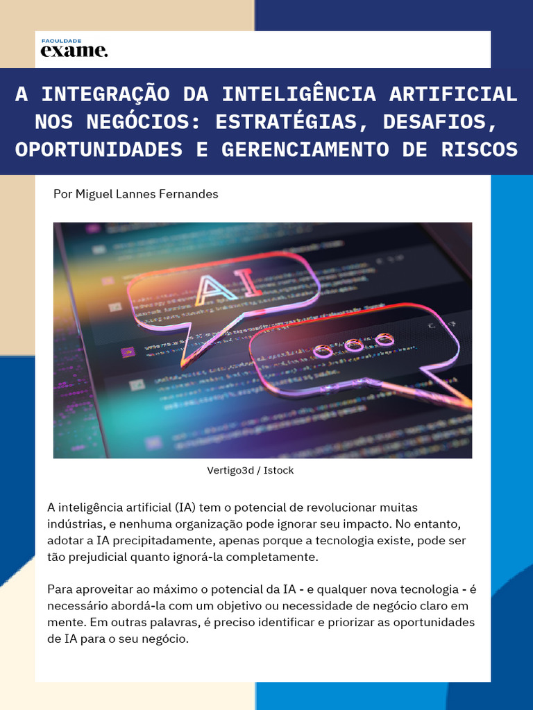 A Integracao Da Inteligencia Artificial Nos Negecios | PDF ...