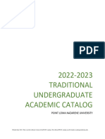 2022-2023 Traditional Undergraduate Academic Catalog Final