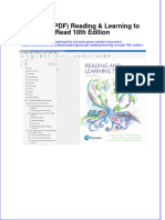 Original PDF Reading Learning To Read 10th Edition PDF