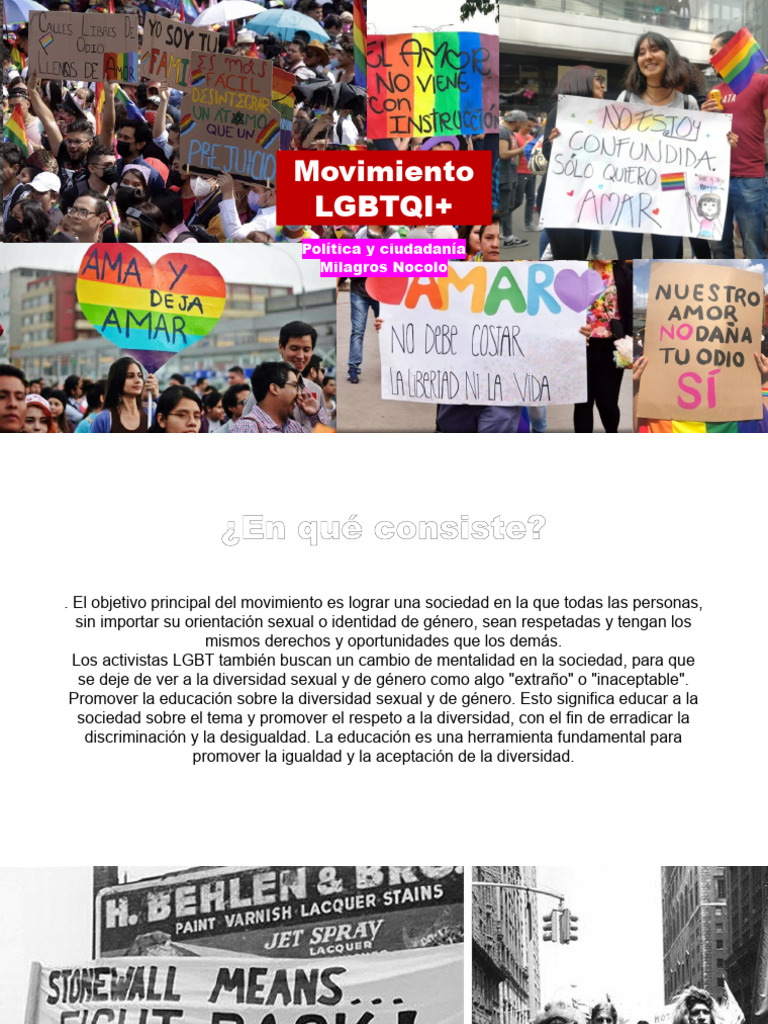 Movimiento LGBTIQ+ | PDF | Homosexualidad | LGBT