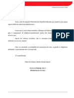 Modelo - Manifestação Autos Não Localizados