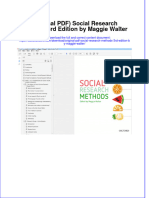 Original PDF Social Research Methods 3rd Edition by Maggie Walter PDF