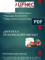 Técnicas de Investigación Social