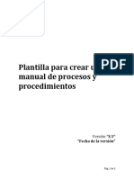 Plantilla para Crear Un Manual de Proces