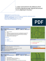 Playing Out From The Back - Retain and Build From The Defensive Third