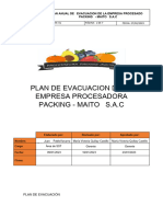 Plan de Evacuacion de La Empresa Procesadora Packing