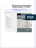 Original PDF Sources For Frameworks of World History Volume 1 To 1550 PDF