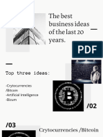 The Best Business Ideas of The Last 20 Years.