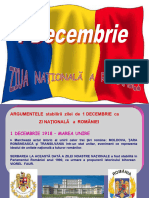 1 Decembrie. Ziua Nationala Romania 2022-2023