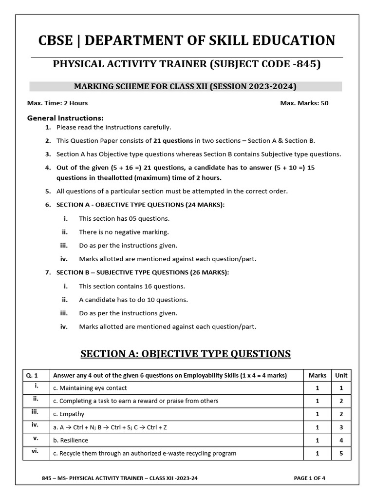 Physical Fitness Pdf Physical Fitness