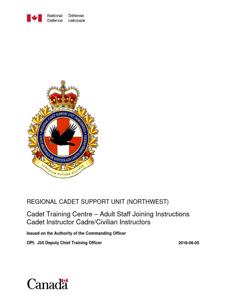 Cadet Staff Joining Instructions | PDF | Baggage