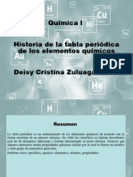 Datos Historicos de La Tabla Periodica de Los Elementos Quimicos