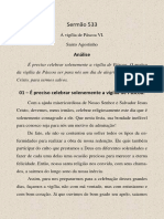 Santo Agostinho - Sermão 533 (53) (A Vigília de Páscoa VI)