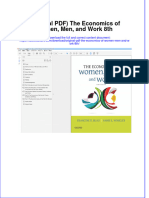 Download Original PDF the Economics of Women Men and Work 8th pdf