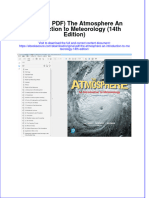Original PDF The Atmosphere An Introduction To Meteorology 14th Edition PDF