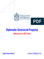 Presentacion 6 GESTION DE TIEMPO Aplicaciones de MSProject JAlvarez