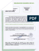 Certificacion Sagarpa