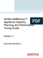 NetBackup Appliance Capacity Planning and Performance Tuning Guide - 3.1