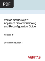 NetBackup Appliance Decommissioning and Reconfiguration Guide - 3.1