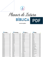 Plano de Leitura Biblica Evangelico