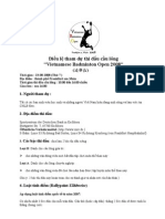 Điều lệ tham dự thi đấu cầu lông (Version 3)