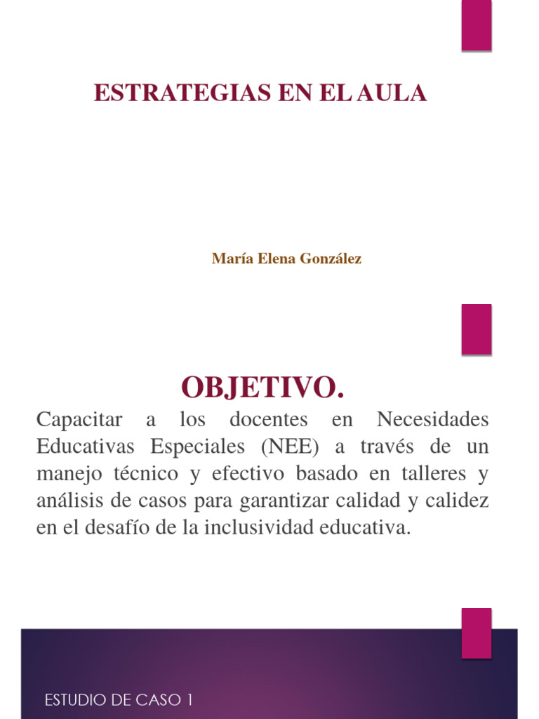 Educación Inclusiva Pptx Estrategias En El Aula Pdf Palabra