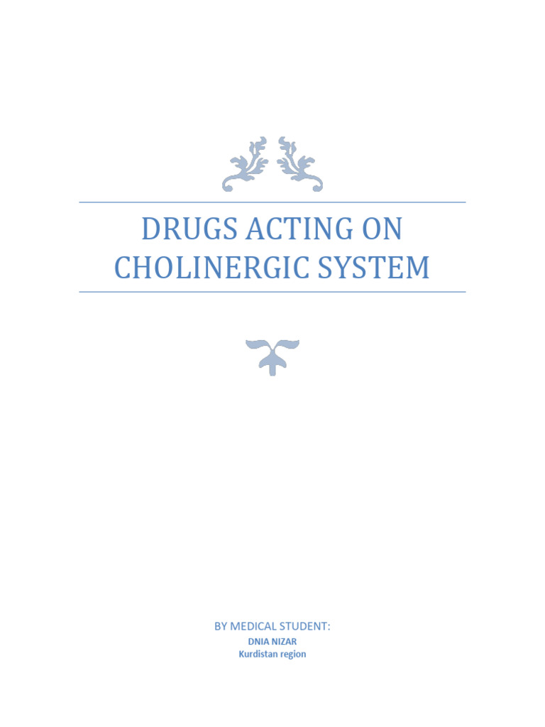 Cholinergic System PDF